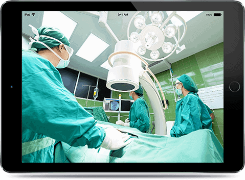 orlink surgical workflow app screen